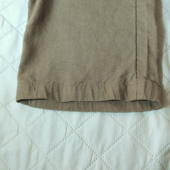Willit Woman's Brown/khaki Linen/Cotton Pants,Size L. - Picture 4 of 8